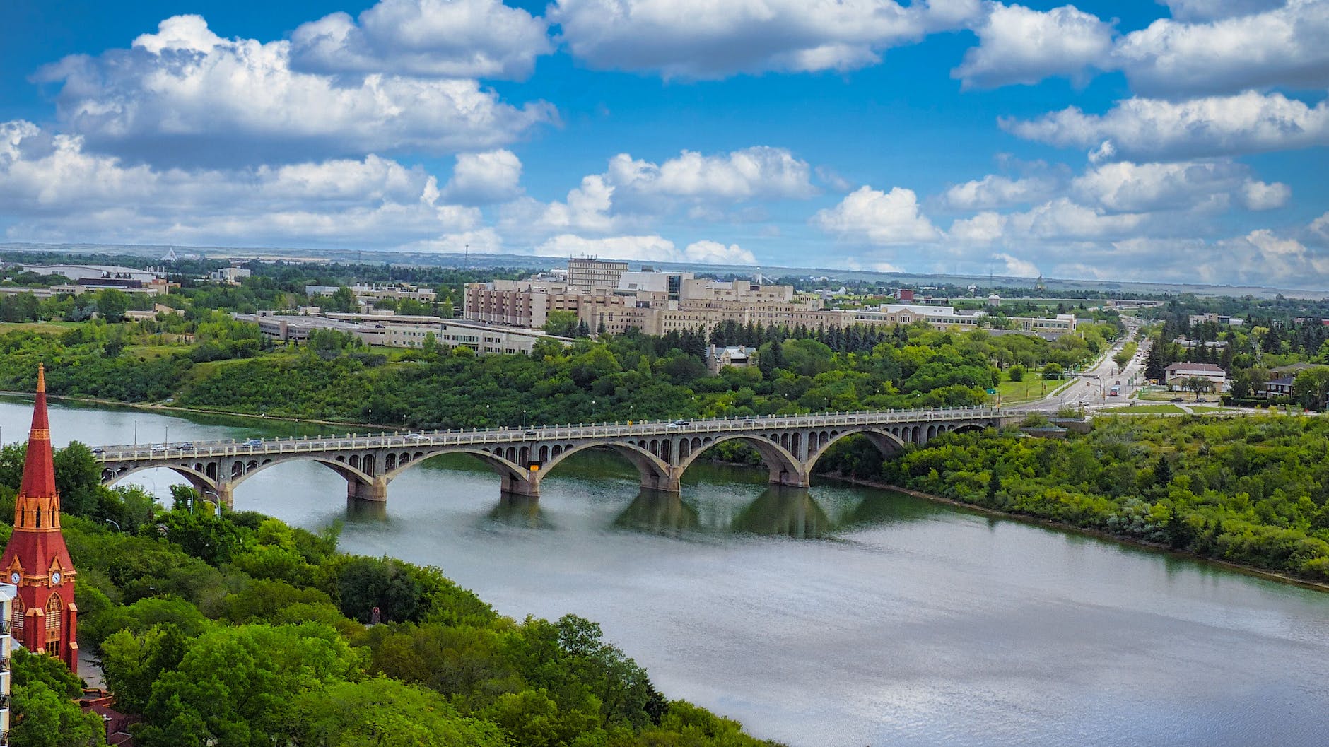 the university bridge in saskatoon